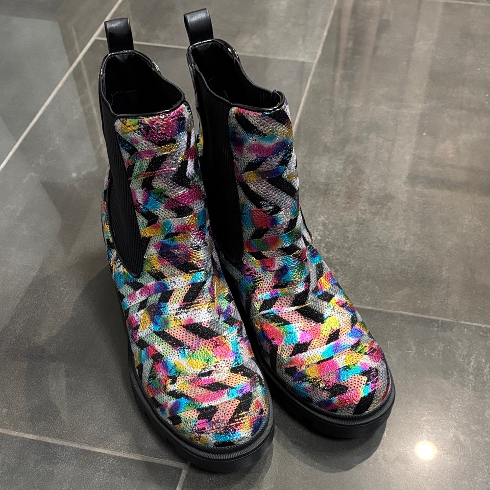 Betsey Johnson Multicolor Ankle Boots